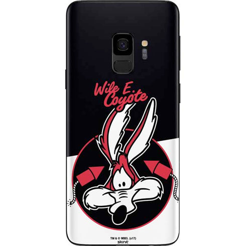 Looney Tunes Retro Wile E Coyote Galaxy S9 Skin