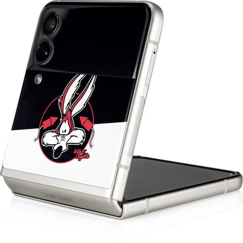 Looney Tunes Retro Wile E Coyote Galaxy Z Flip3 5G Skin
