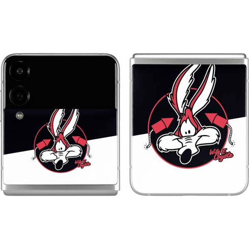 Looney Tunes Retro Wile E Coyote Galaxy Z Flip4 5G Skin