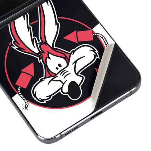 Looney Tunes Retro Wile E Coyote Galaxy Z Flip5 5G Skin