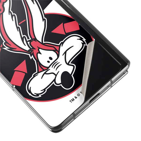 Looney Tunes Retro Wile E Coyote Galaxy Z Fold2 5G Skin