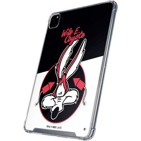 Looney Tunes Retro Wile E Coyote iPad Pro 12.9in (2020) Clear Case