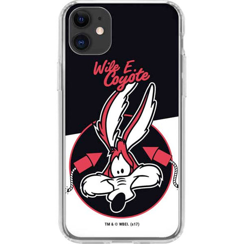 Looney Tunes Retro Wile E Coyote iPhone 11 Clear Case