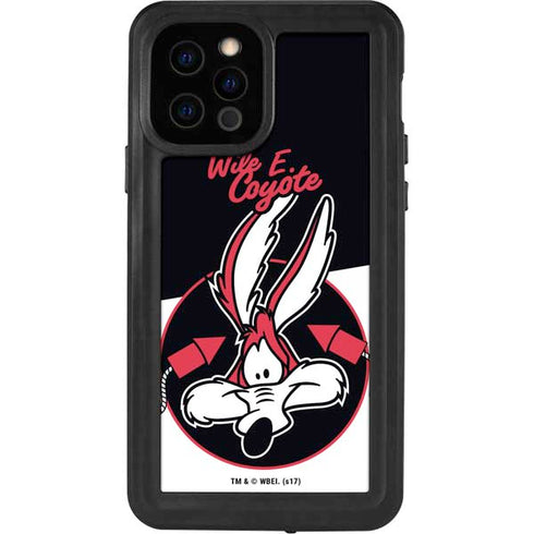 Looney Tunes Retro Wile E Coyote iPhone 12 Pro Waterproof Case