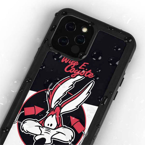 Looney Tunes Retro Wile E Coyote iPhone 12 Pro Waterproof Case