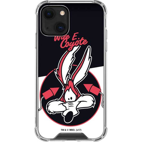 Looney Tunes Retro Wile E Coyote iPhone 13 Mini Clear Case
