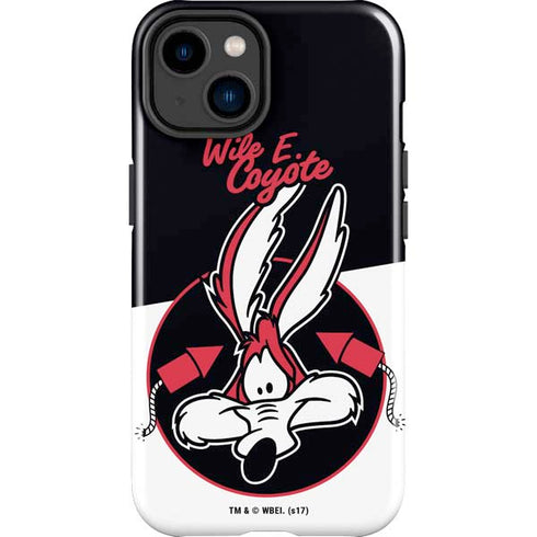 Looney Tunes Retro Wile E Coyote iPhone 15 Plus Impact Case