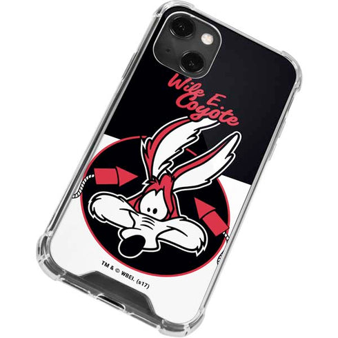Looney Tunes Retro Wile E Coyote iPhone 14 Plus Clear Case