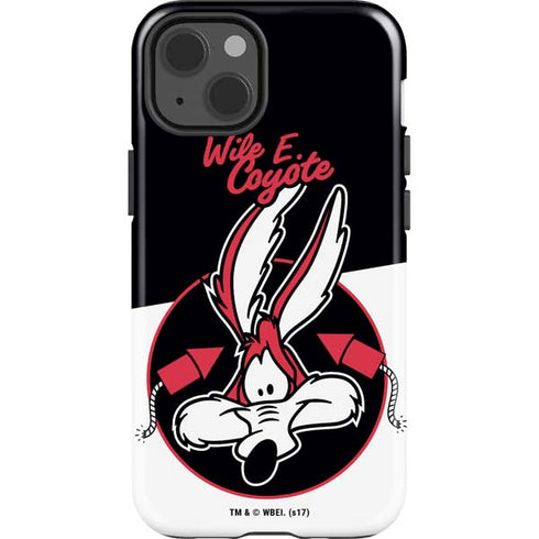 Looney Tunes Retro Wile E Coyote iPhone 15 Impact Case
