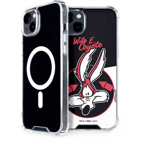Looney Tunes Retro Wile E Coyote iPhone 15 Plus MagSafe Case