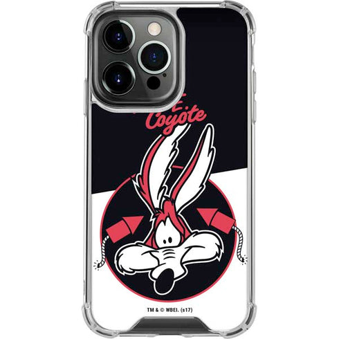 Looney Tunes Retro Wile E Coyote iPhone 14 Pro Clear Case