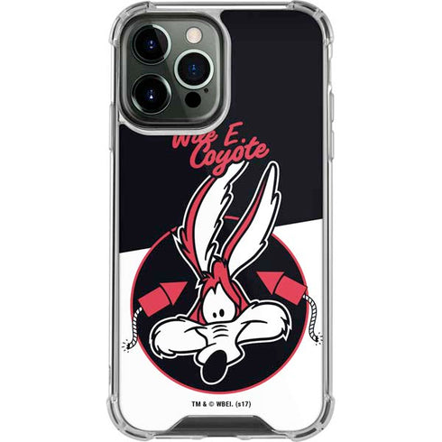 Looney Tunes Retro Wile E Coyote iPhone 14 Pro Max Clear Case