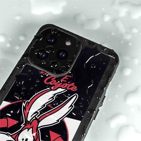 Looney Tunes Retro Wile E Coyote iPhone 14 Pro Max Waterproof Case