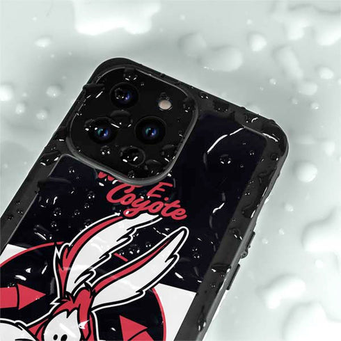 Looney Tunes Retro Wile E Coyote iPhone 14 Pro Waterproof Case