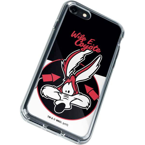 Looney Tunes Retro Wile E Coyote iPhone SE (2nd & 3rd Gen) Clear Case