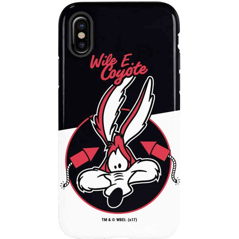 Looney Tunes Retro Wile E Coyote iPhone X Pro Case