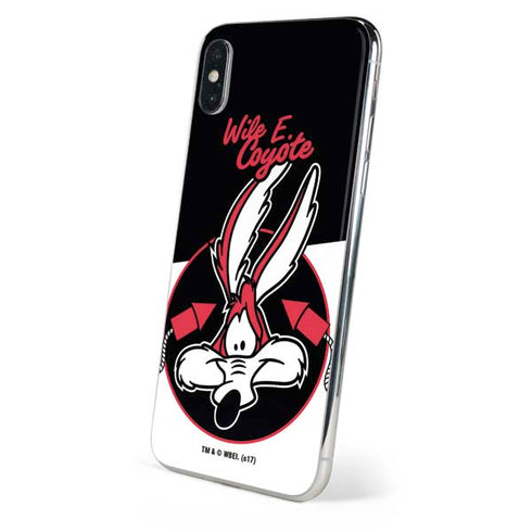 Looney Tunes Retro Wile E Coyote iPhone X Skin
