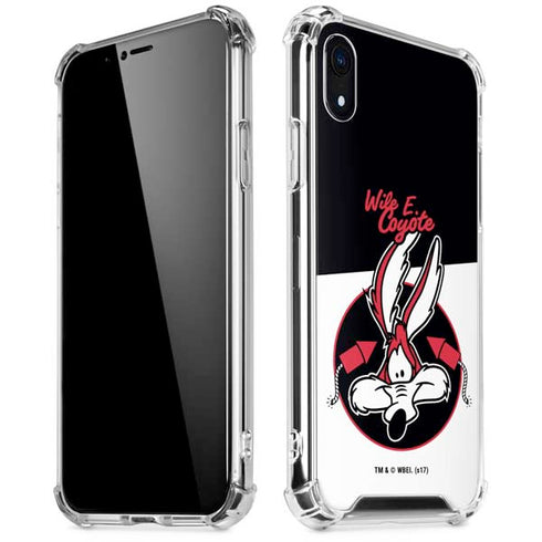 Looney Tunes Retro Wile E Coyote iPhone XR Clear Case