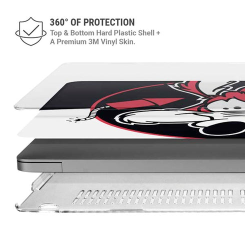 Looney Tunes Retro Wile E Coyote MacBook Pro 16in (2021-25) Case plus Skin