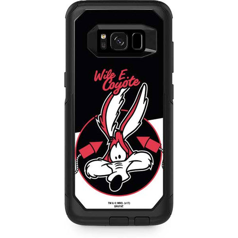 Looney Tunes Retro Wile E Coyote Otterbox Commuter Galaxy Skin
