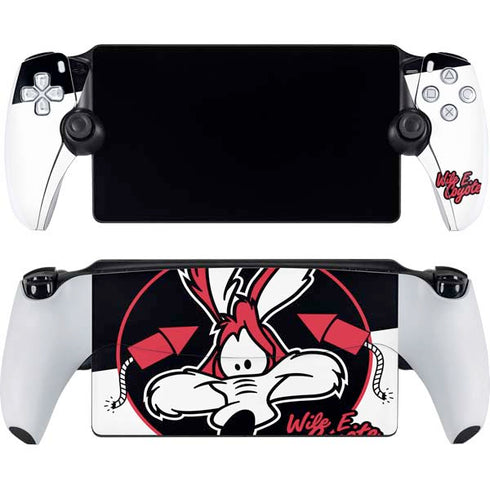 Looney Tunes Retro Wile E Coyote PlayStation Portal Remote Player Skin