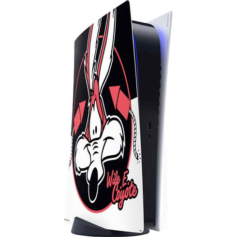 Looney Tunes Retro Wile E Coyote PS5 Digital Edition Console Skin