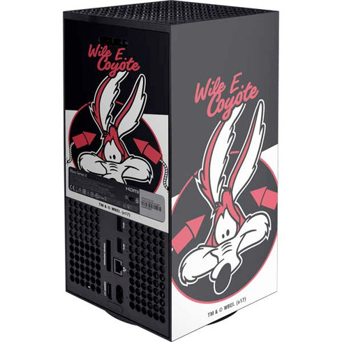 Looney Tunes Retro Wile E Coyote Xbox Series X Console Skin