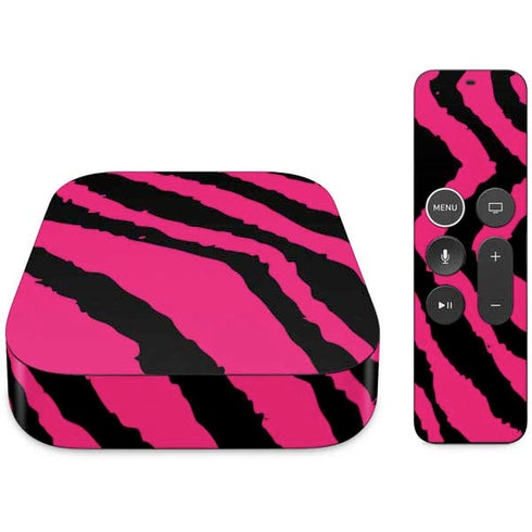 Retro Zebra Apple TV Skin