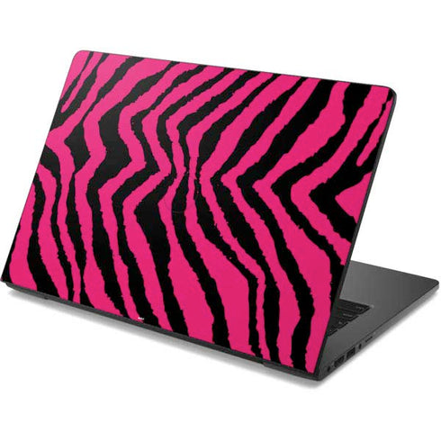 Retro Zebra Dell Chromebook Skin