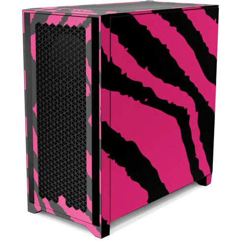 Retro Zebra Corsair 4000D Tempered Glass Mid-Tower ATX Case Skin