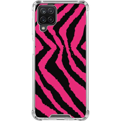 Retro Zebra Galaxy A12 Clear Case