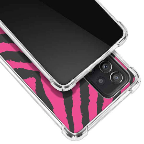 Retro Zebra Galaxy A72 5G Clear Case