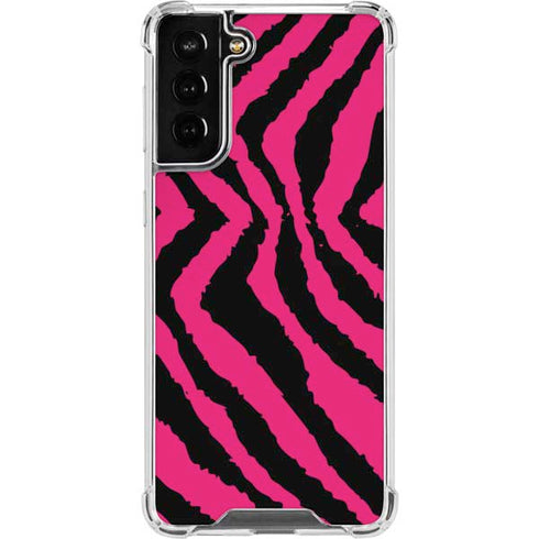 Retro Zebra Galaxy S21 FE Clear Case