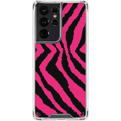 Retro Zebra Galaxy S21 Ultra 5G Clear Case