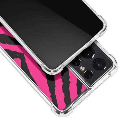 Retro Zebra Galaxy S21 Ultra 5G Clear Case