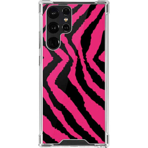 Retro Zebra Galaxy S22 Ultra Clear Case