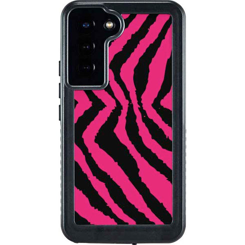 Retro Zebra Galaxy S23 Plus Waterproof Case