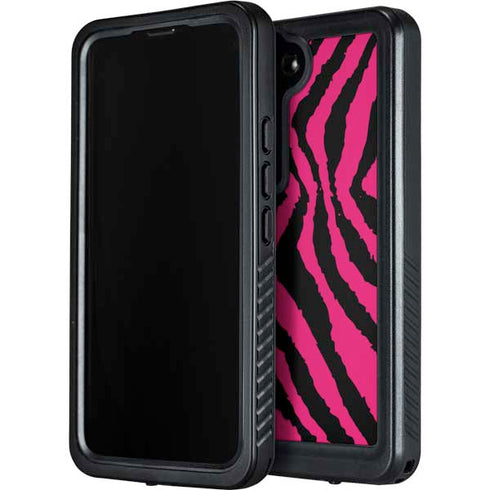 Retro Zebra Galaxy S23 Plus Waterproof Case