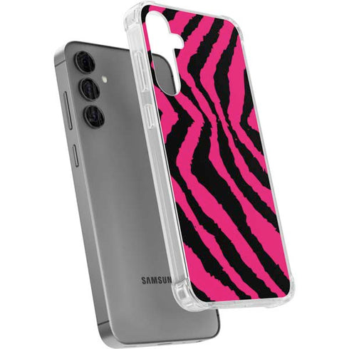 Retro Zebra Galaxy S24 Plus Clear Case