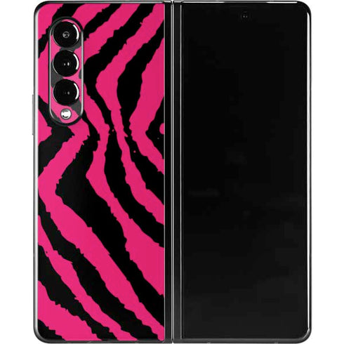 Retro Zebra Galaxy Z Fold3 5G Skin