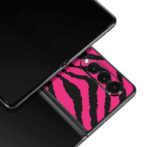 Retro Zebra Galaxy Z Fold3 5G Skin