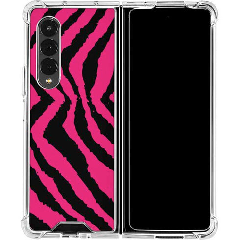 Retro Zebra Galaxy Z Fold4 5G Clear Case