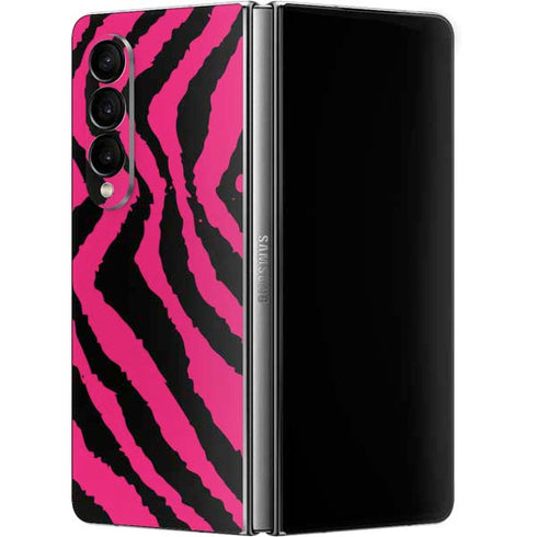 Retro Zebra Galaxy Z Fold4 5G Skin