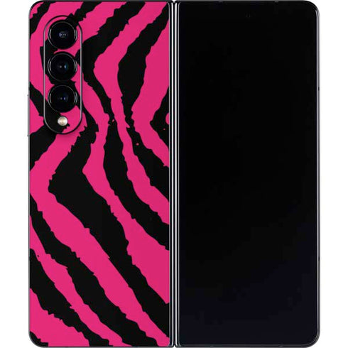 Retro Zebra Galaxy Z Fold4 5G Skin