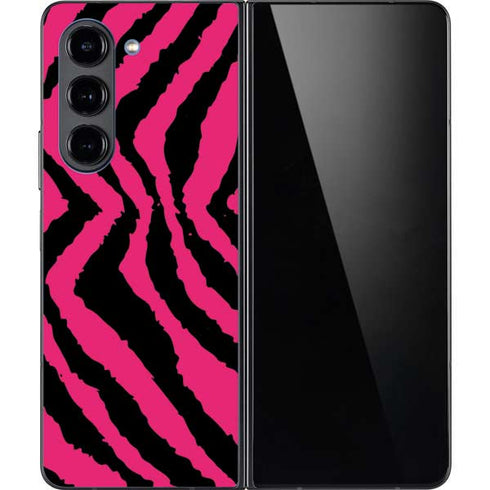 Retro Zebra Galaxy Z Fold5 5G Skin