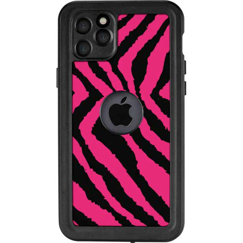 Retro Zebra iPhone 11 Pro Max Waterproof Case