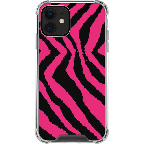 Retro Zebra iPhone 12 Clear Case