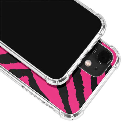Retro Zebra iPhone 12 Clear Case
