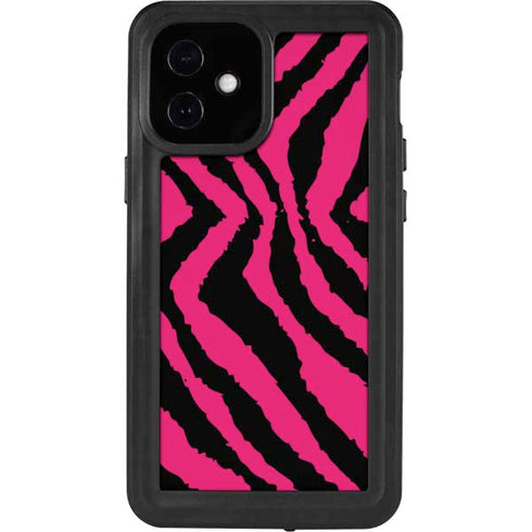 Retro Zebra iPhone 12 Mini Waterproof Case