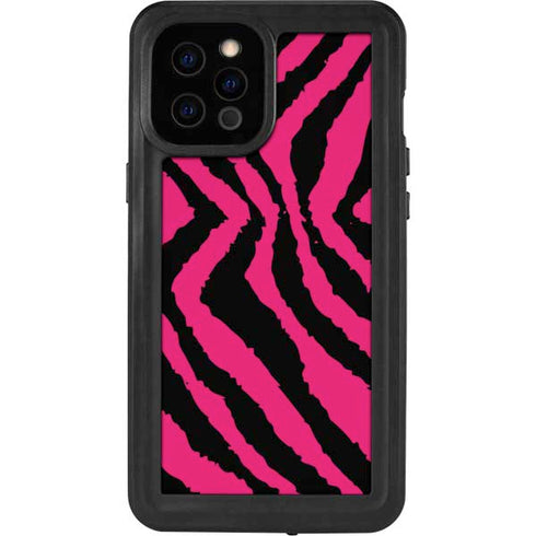 Retro Zebra iPhone 12 Pro Max Waterproof Case